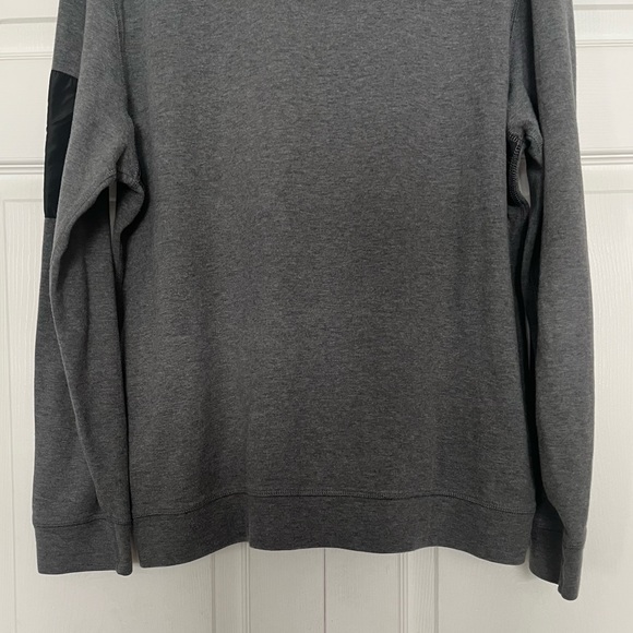 {Bugatchi Uomo} 1/4 Zip Pullover Sweatshirt in Grey - Men's XL - Picture 7 of 12